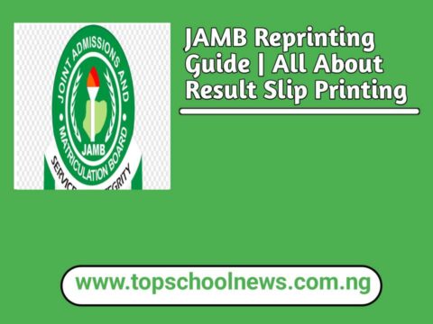 JAMB Reprinting Guide